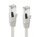 Patch kabel Cat.6A, SFTP 0,5m, LSZH, Cu, šedý, snag-proof ochrana
