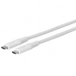 Propojovací kabel eSTUFF, USB-C/USB-C, 3.0, 100W, 1,5m bílý