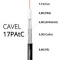 Koaxiální kabel vnější CAVEL 17PAtC, PE, 6,8mm, černý, 100m balení