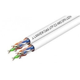 LAN duální kabel Lanview Cat6 U/UTP, LSZH, prodej na metry