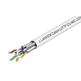 LAN kabel Lanview Cat6a U-FTP, LSZH, cívka 500m