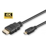 MicroConnect kabel HDMI 2.0 Type A - Micro HDMI Type D, 1m