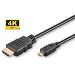 MicroConnect kabel HDMI 2.0 Type A - Micro HDMI Type D, 3m